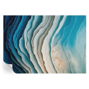 Murales autoadhesivos ondas de armonía 208x146 tulup