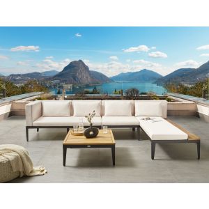 Conjunto de jardín beige claro bracciano