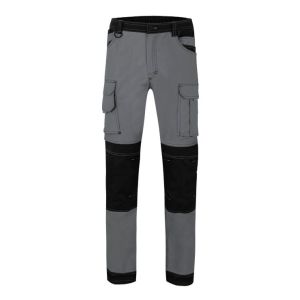 Velilla pantalon canvas stretch m gris/negro