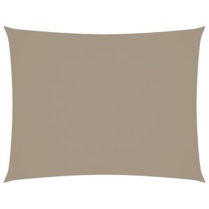 vidaXL toldo de vela rectangular tela oxford gris taupe 3,5x5 m