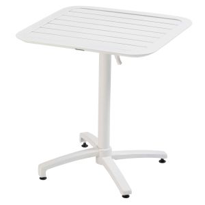 Oviala - mesa reclinable 70 x 70 cm blanca