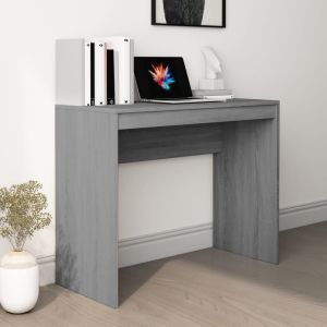 Escritorio de madera contrachapada gris sonoma 90x40x72 cm