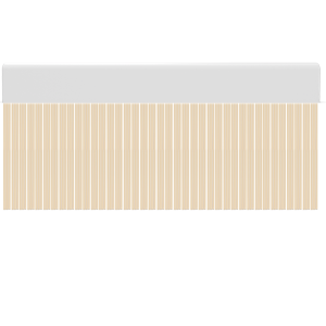 Cortina para puertas de PVC wave miel / 90 x 210