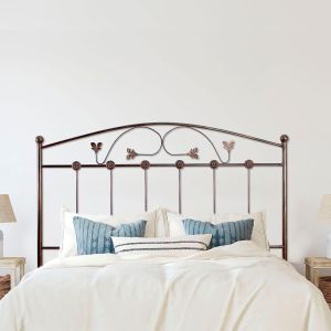 Cabecero de forja manchego, negro cobre para cama de 90 cm