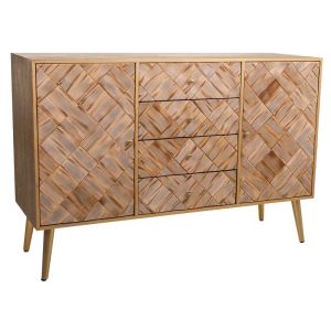 Aparador de madera marrón 120x40,5x81