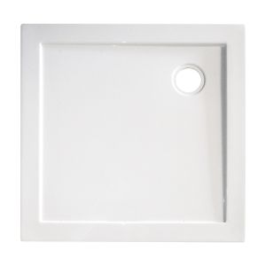 Ondee - plato de ducha yqua - antideslizante - 90x90cm - acrílico - blanco