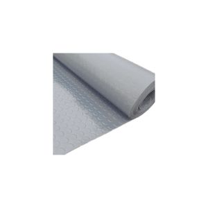 Jardin202 - suelo goma circulo - rollo gris 15 m 3 mm espesor