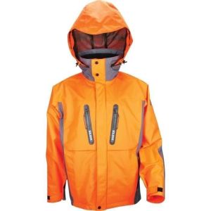 Chaqueta de lluvia con tejido repelente al agua, capucha, 4 bolsillos exter