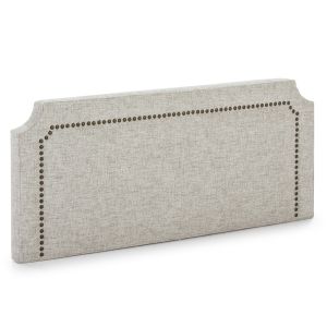 Cabecero tapizado leonor 160 x 60 cm gris, 8 cm grosor