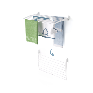 Tendedero pared abatible, 82 cm, foxydry fold down, blanco