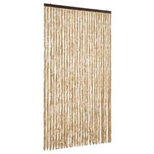 vidaXL cortina mosquitera chenilla beige 118x220 cm