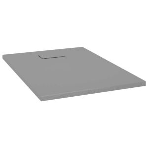 vidaXL plato de ducha smc gris 100x70 cm