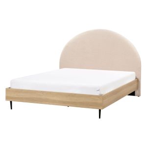 Cama bouclé millay 140 x 200 cm beige