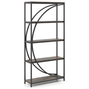Librería de 5 niveles en forma de media luna