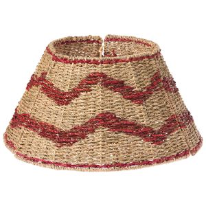 Base de árbol de navidad hiver 43 cm algas marinas rojo