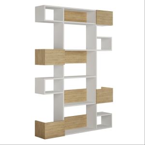 Estantería de madera <<niho>> 120 x 27 x 171 cm - blanca