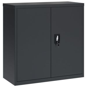 vidaXL armario archivador de acero gris antracita 90x40x90 cm