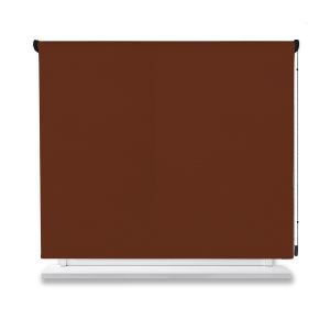 Estor enrollable opaco marron 250x250cm.