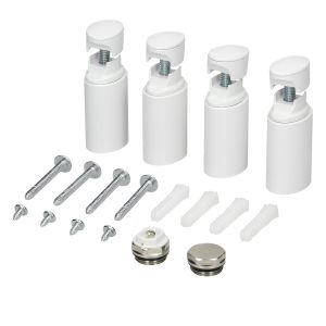 Soporte para radiadores toalleros de baño blanco ecd germany