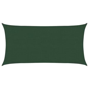 vidaXL toldo de vela hdpe verde oscuro 160 g/m² 3x6 m