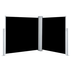 vidaXL toldo lateral retráctil negro 100x600 cm
