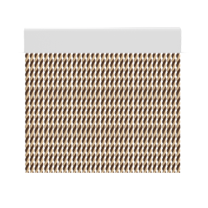 Cortina para puertas de PVC cabo beige con marron / 90 x 210