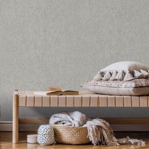 Papel pintado etnico tnt liso texturizado samburu gris