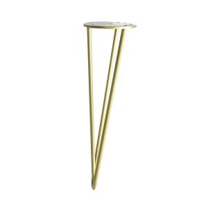 Pata de mesa rei 2-951.400.120 | 100x100x400 mm | oro mate líquido | acero