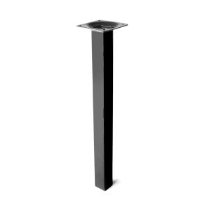 Pata de mesa rei 400g | 25x25x300 mm | negro | acero