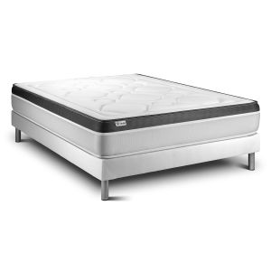 Conjunto vital ergo 160 x 190 cm somier kit blanco