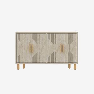 Aparador de madera <<roger>> - 120 x 30 x 74 cm - travertino