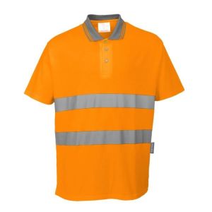 Polo de alta visibilidad portwest confort aLGodón - naranja