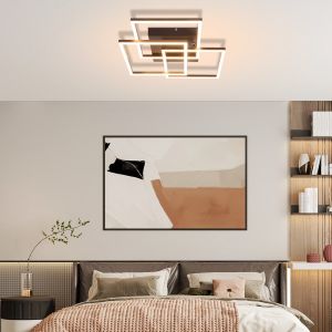 Nettlife plafon  de techo LED negro 40x40 ip20