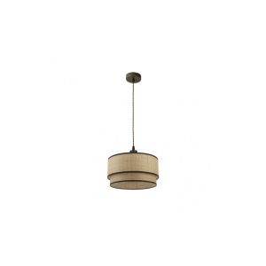 CoLGante roque 1xE27 natural/marron regx40x40 cm