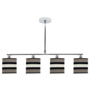 Lampara karla 4xe14 topo/beige regx75x14 cm