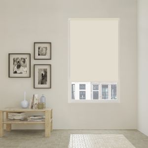Estor enrollable opaco térmico easy fix  marfil 45 x 190cm
