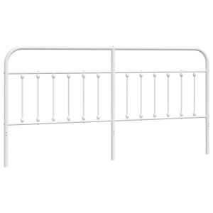 vidaXL cabecero de metal blanco 200 cm