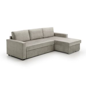 Sofa cama chaise longue isabella low cost gris derecha