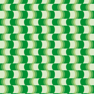 Papel pintado geométrico curvas verdes 60cm por 250cm