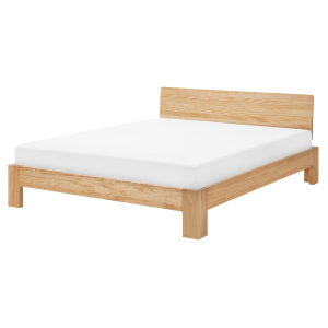 Cama madera de pino royan 160 x 200 cm marrón claro