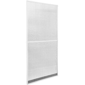 Tectake mosquitera aluminio malla fibra vidrio recortable resis, blanco