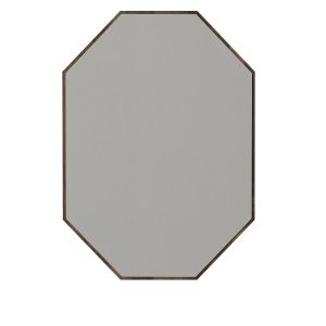 Espejo decorativo de madera "lost" - 45 x 70 cm - marrón