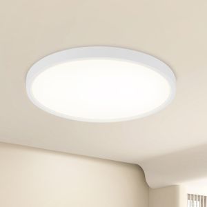 Nettlife plafón LED plano de 18 cm - 15 w, blanco, 4000 k - iluminación