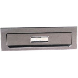 Entrada para buzón de acero inoxidable cepillado dimensiones 265x67x8mm - d