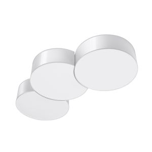 Lámpara de techo circle 6 blanco cloruro de polivinilo 91x11.5x35cm