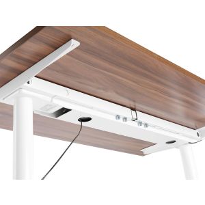 Bandeja de cables para escritorio regulable eléctrico tracie blanco