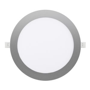 Downlight empotrar 18w 3000-4000-6500k níquel 1620lm redondo corte 20cm sil