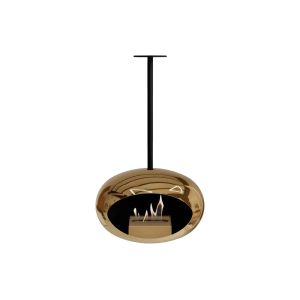 Chimenea de bioetanol suspendida sky chrome rose gold 2