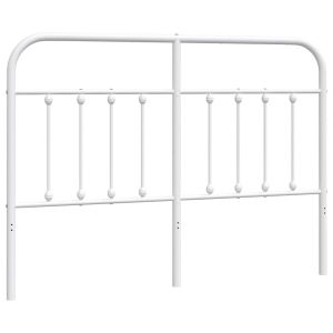 vidaXL cabecero de repuesto de metal blanco 150 cm