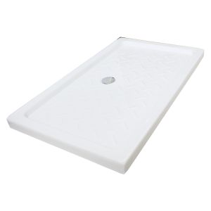 Ondee - plato de ducha cera - gres - blanco - 120x70x11cm